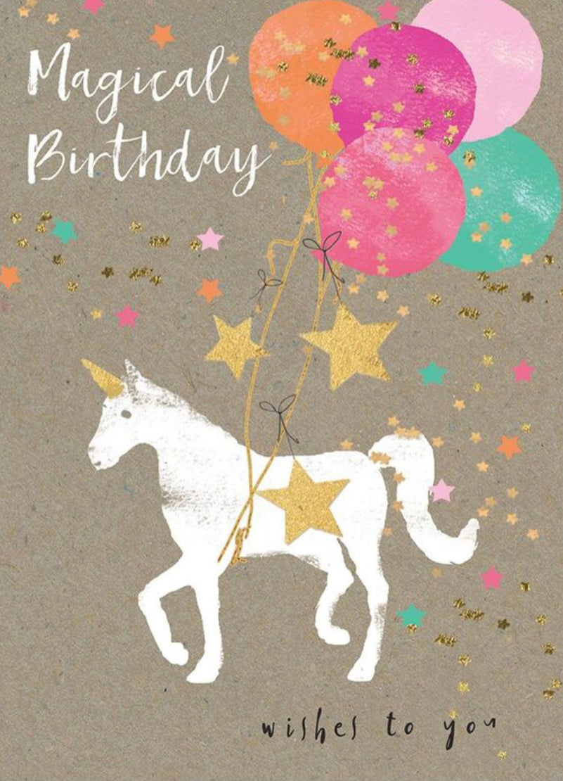 Magical Unicorn Birthday Card - Horse & Hound Tack Shop 