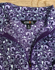 Kerrits Purple Paisley Long Sleeve Quarter Zip - XL