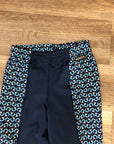 Kerrits Blue Patterned Tights - Kids L