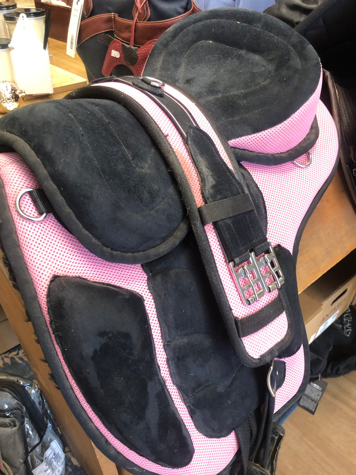 Pink Treeless Pony Saddle