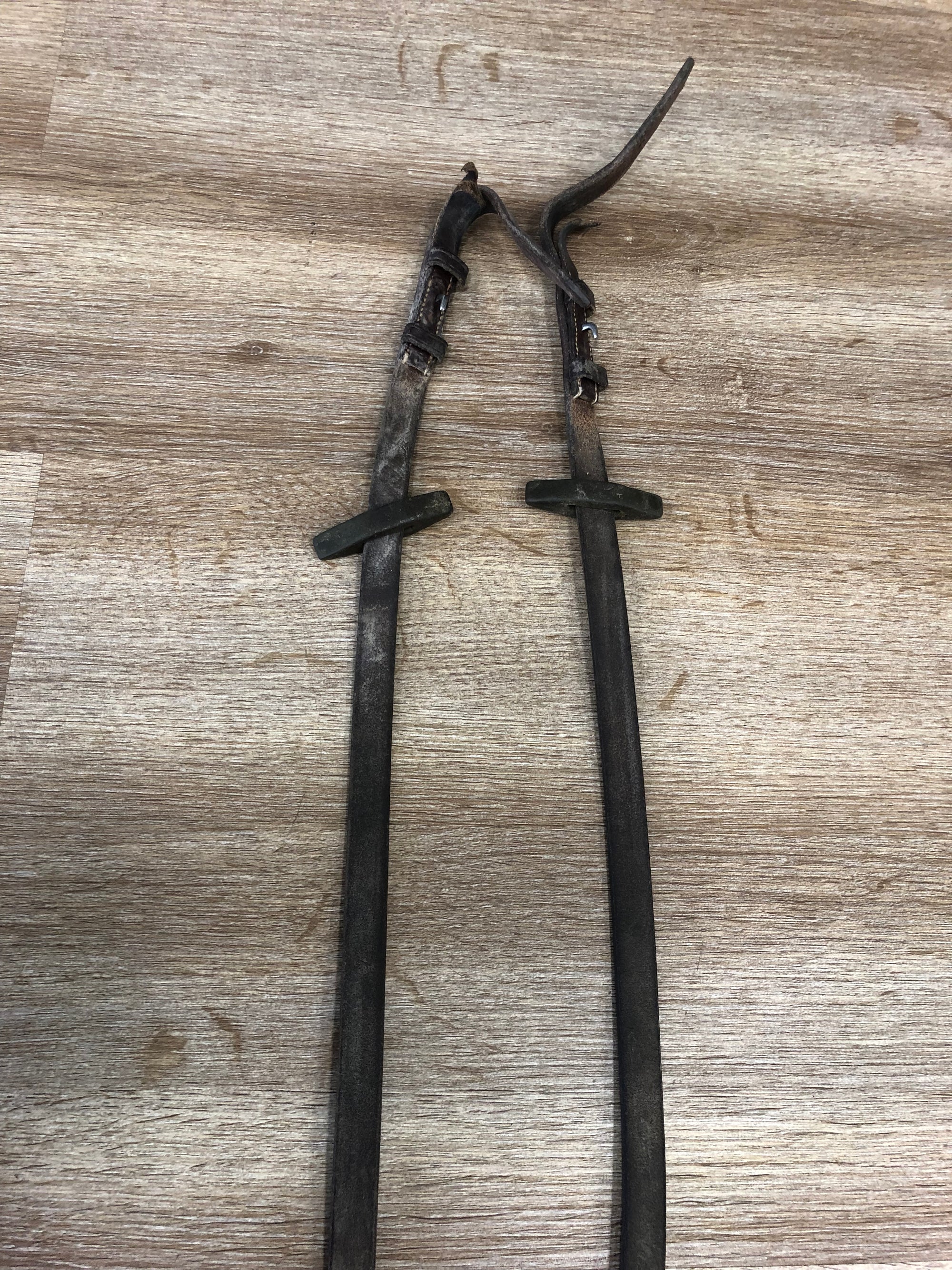 Brown Leather Laced Reins