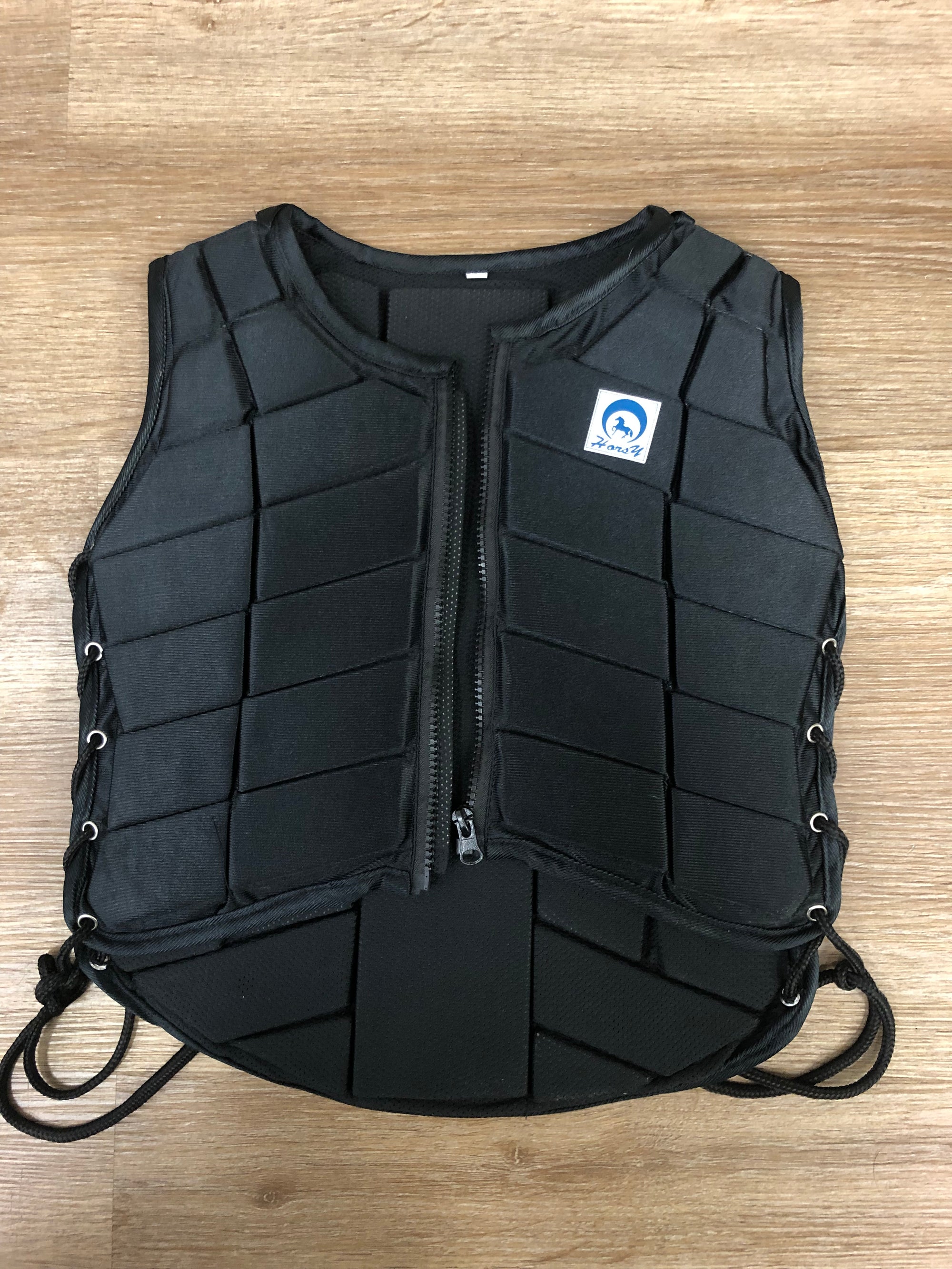 Kids Black Safety Vest - M
