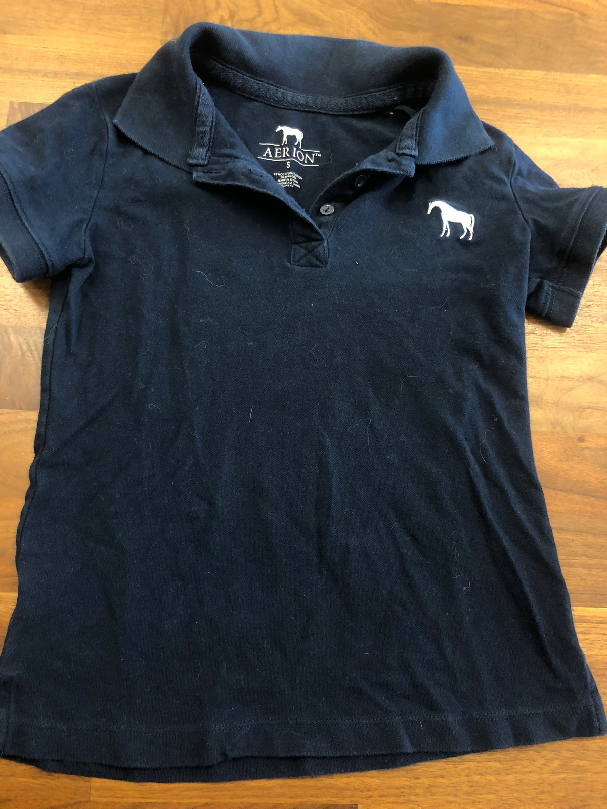 Kids Aerion Short Sleeve Polo - Navy/Small