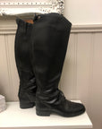Ariat Ladies Black Leather Tall Boots - 7.5 Full