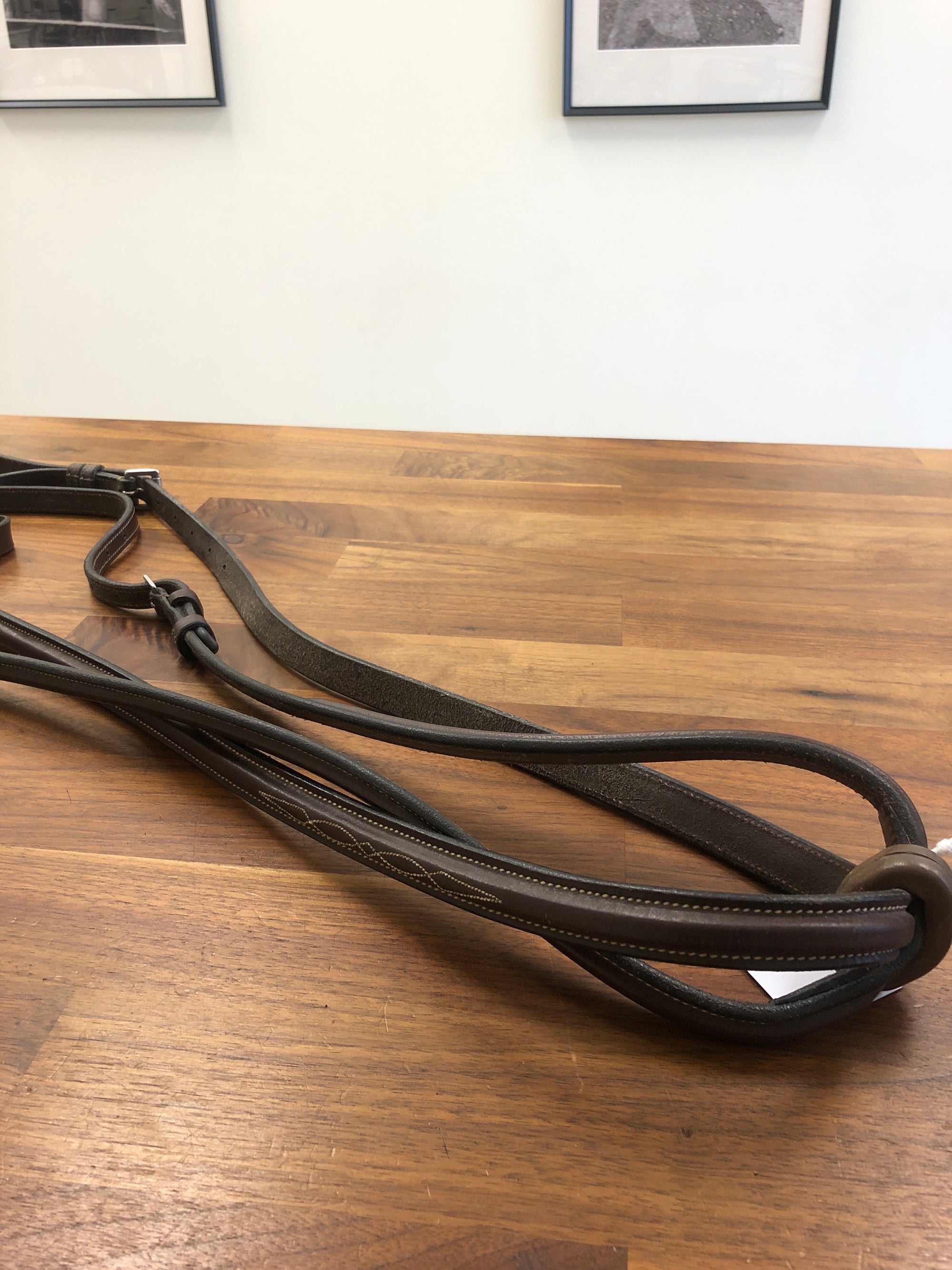 Fine Used Leather Fancy Stitched Standing Martingale, Cob - Horse & Hound Tack Shop 