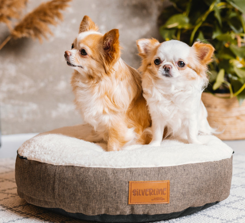 Silverline Peek-a-Boo Comfy Cave Pet Bed