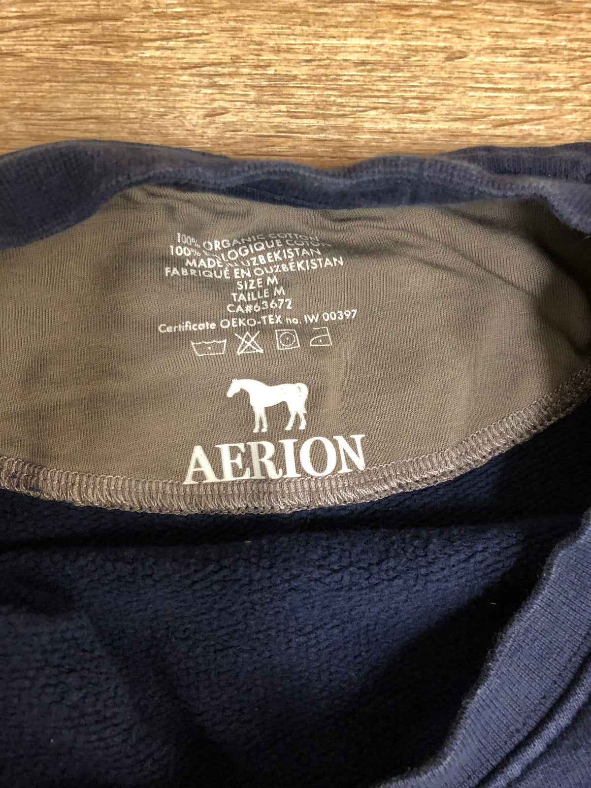 Aerion Navy “Equestrian” Crewneck - M - Horse & Hound Tack Shop 