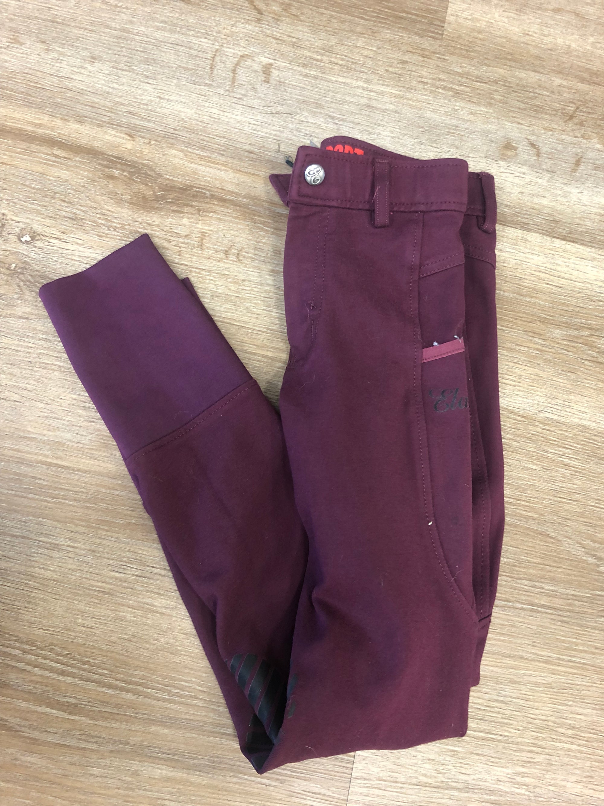 Kids Elation Red Label Burgundy KP Breech - size 12