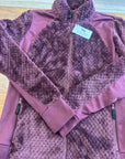 Aerion Burgundy Fuzzy Zip Sweater - Horse & Hound Tack Shop 