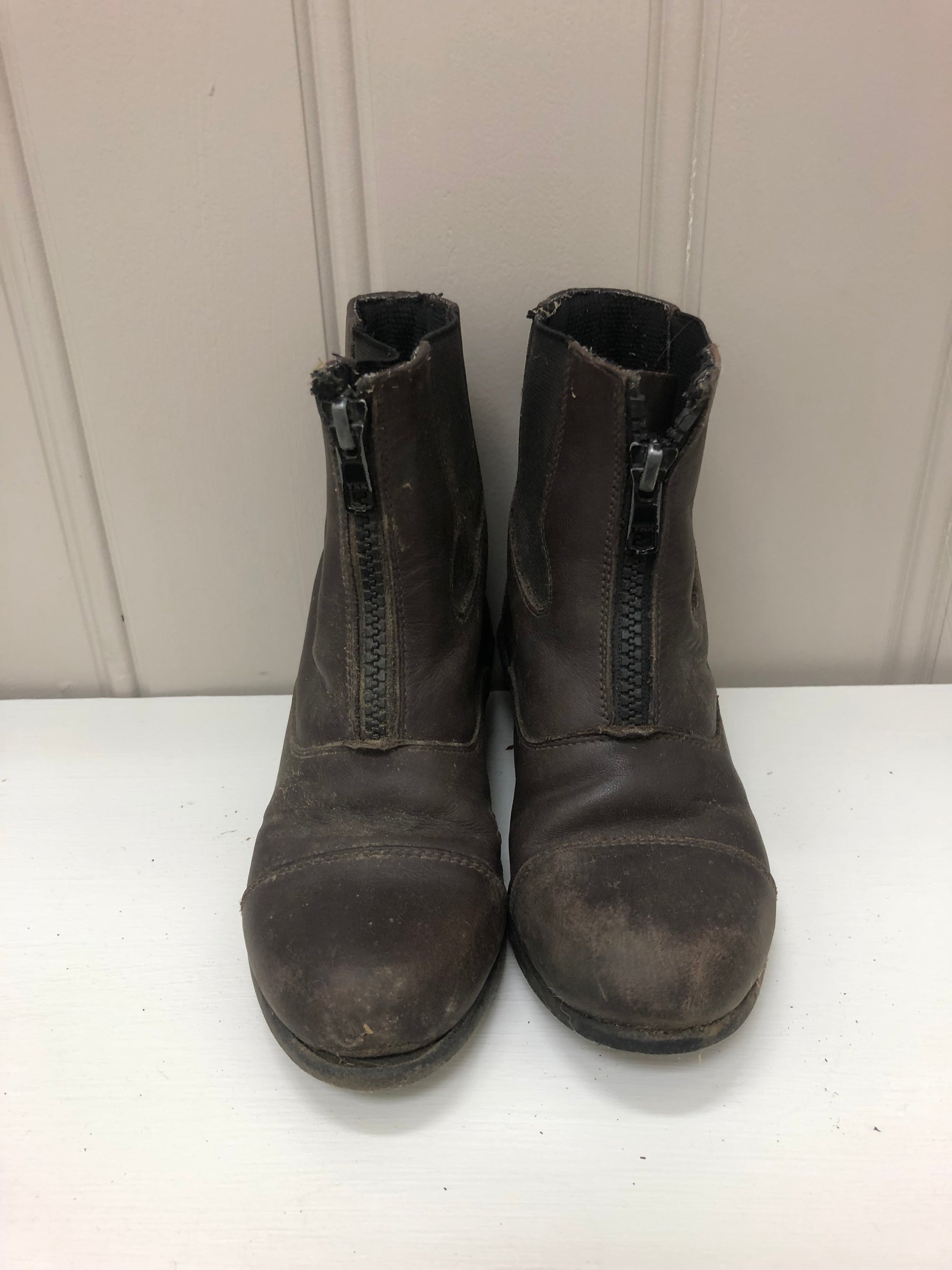 Kids Old West Zip Up Paddock Boot - 10.5