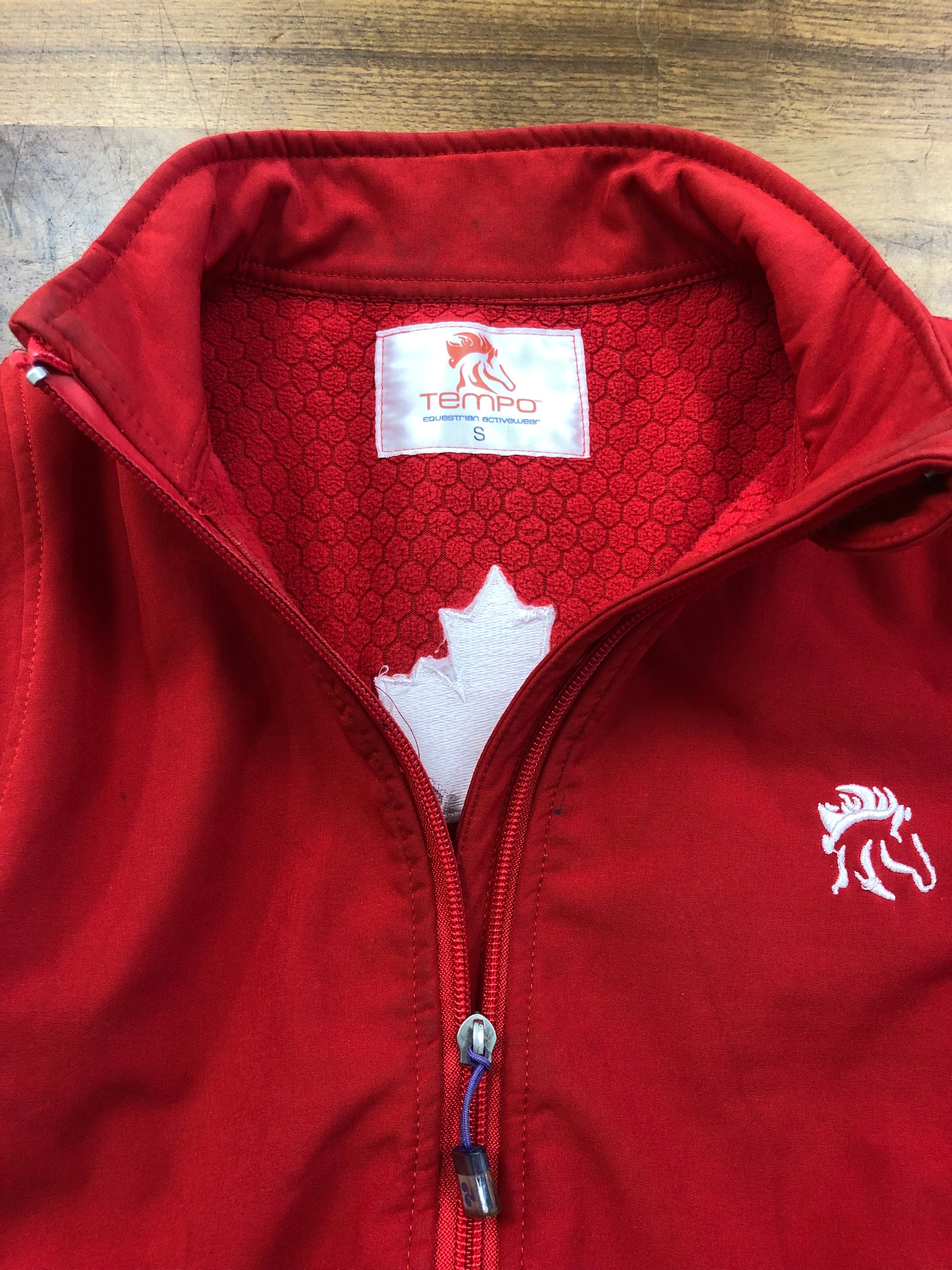 Tempo Red Canada Soft Shell Jacket - Kids S