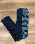 Kerrits Blue Patterned Tights - Kids L