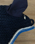 De La Coeur Bonnet Navy w/ Blue Gems - Horse & Hound Tack Shop 