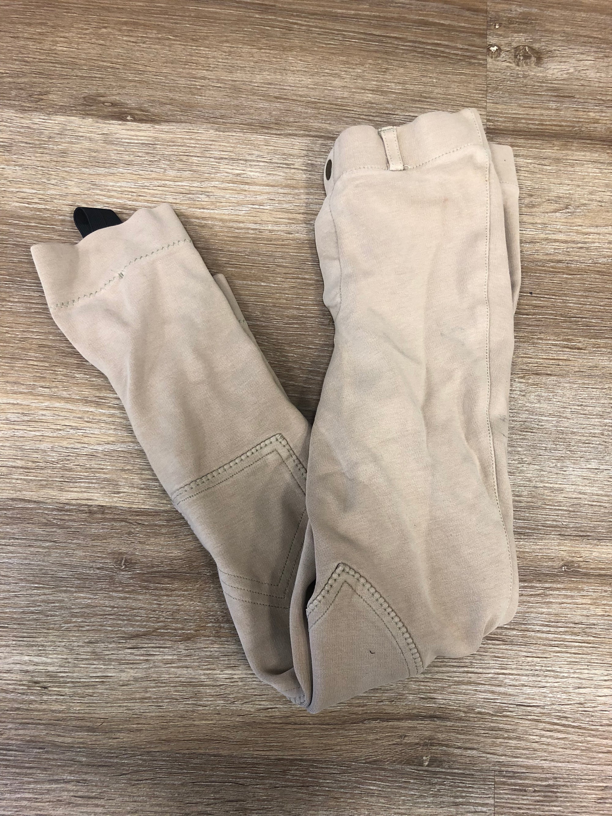 Kids Elation Tan KP Breech w/ Jodhpur Straps - 10
