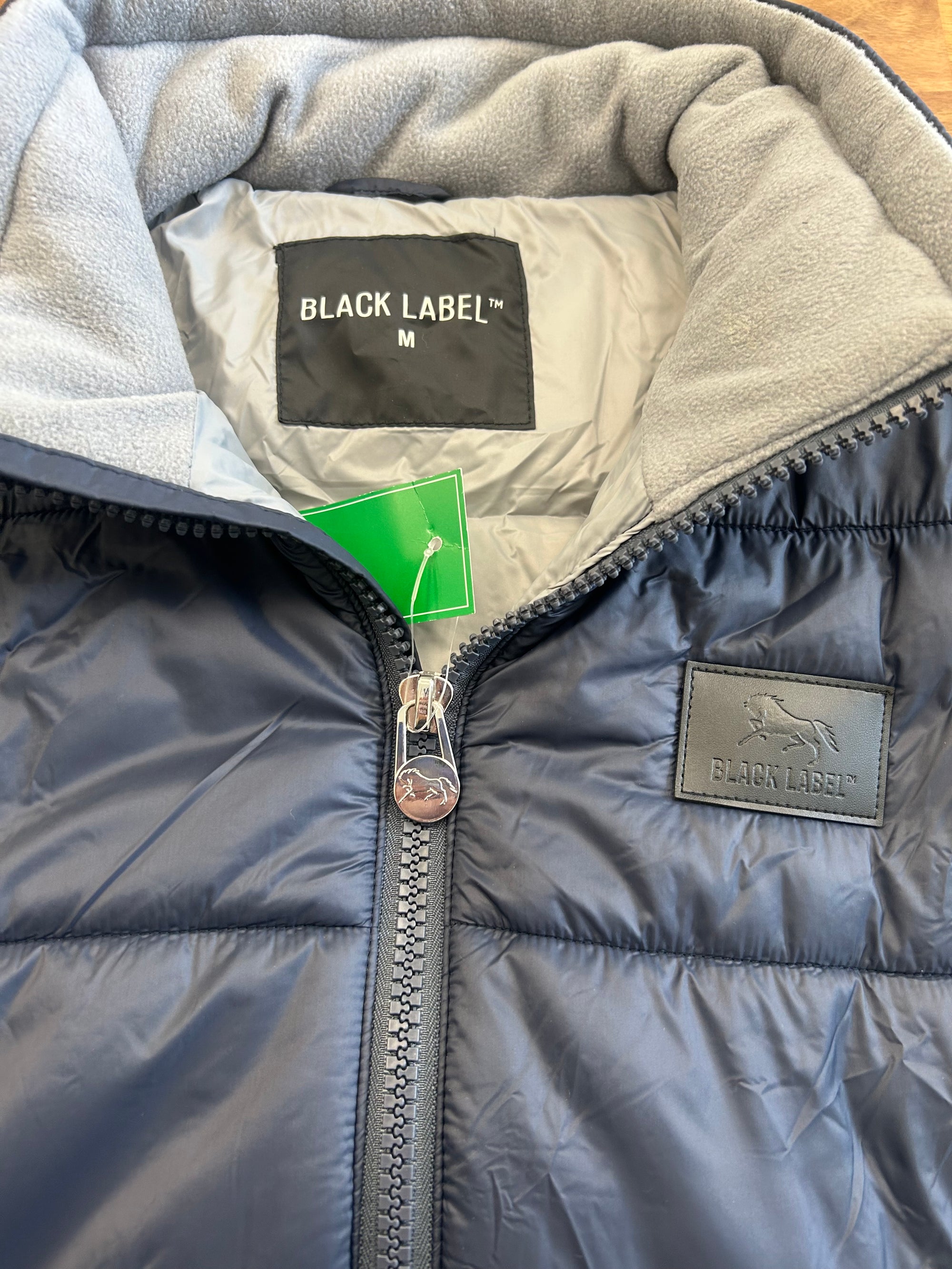 Black Label Navy Puffer Vest - Horse & Hound Tack Shop 