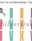 SilverLine Kinesiology Tape Self Cut - 4 Pack - Horse & Hound Tack Shop 