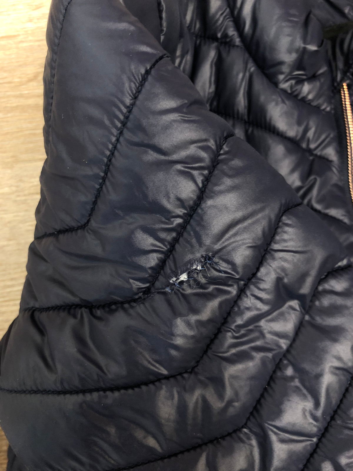 Temteq Kids Navy Puffer Jacket - L - Horse &amp; Hound Tack Shop 