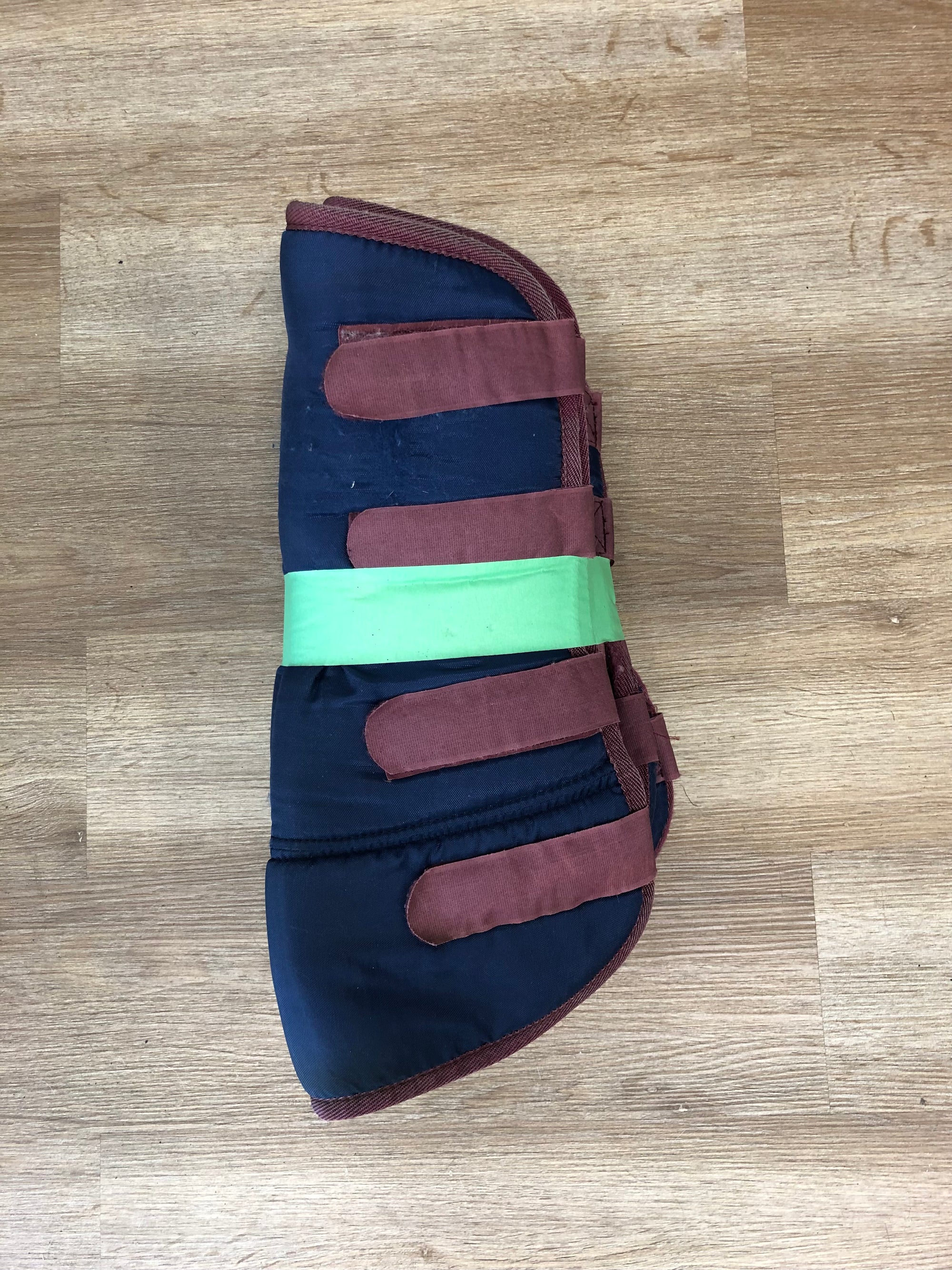 Navy/Burgundy Shipping Boots - Pony