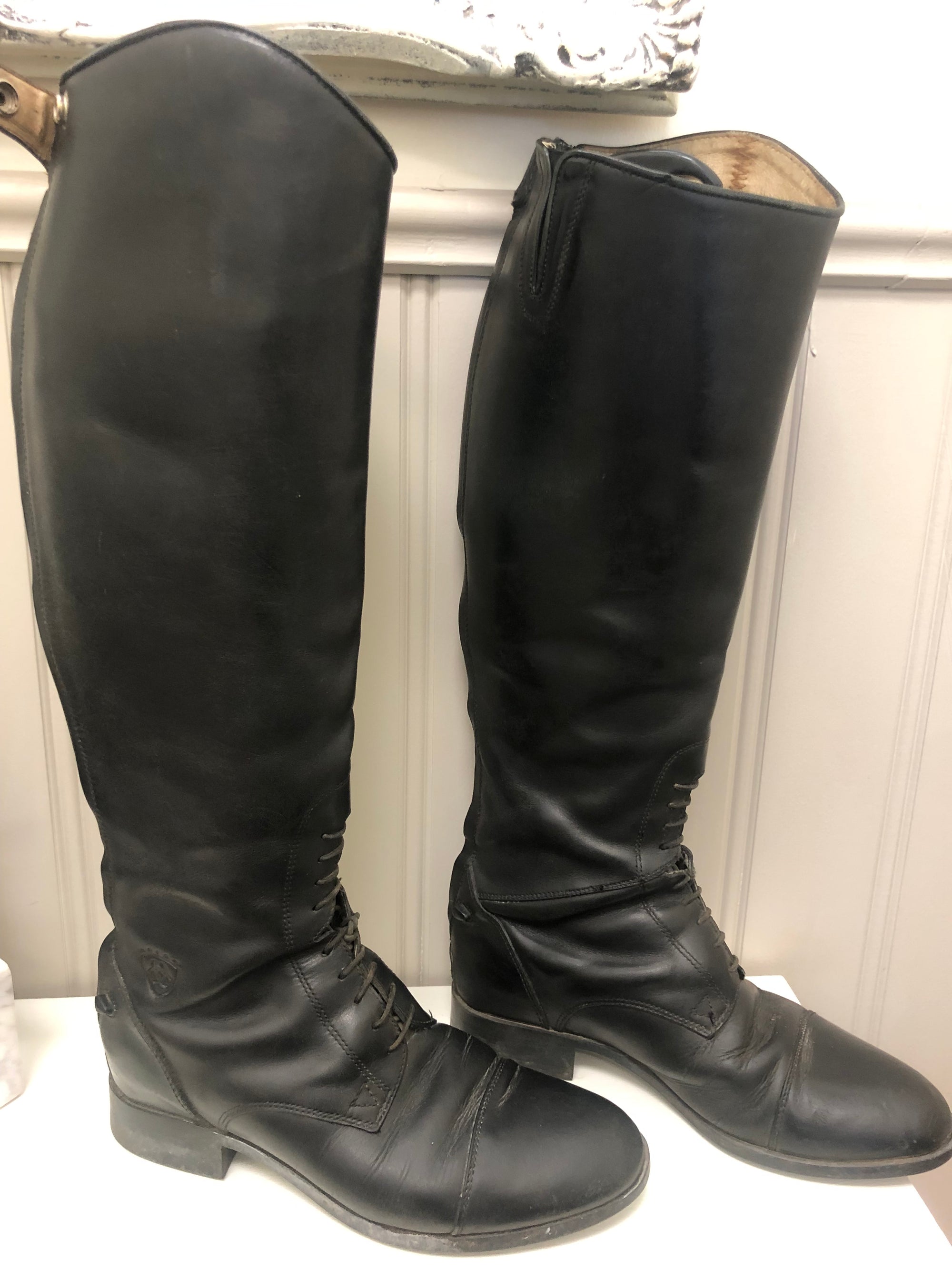 Ariat Leather Zip Up Tall Boots - 8R