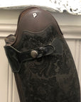 Petrie Superior Brown Dress Boot w/ Floral Suede Side
