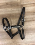 Fine Used Brown Leather Halter w/ Name Plate - Cob