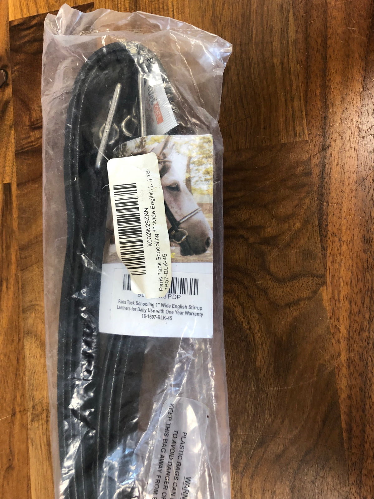 NWT Paris Tack Black Stirrup Leathers
