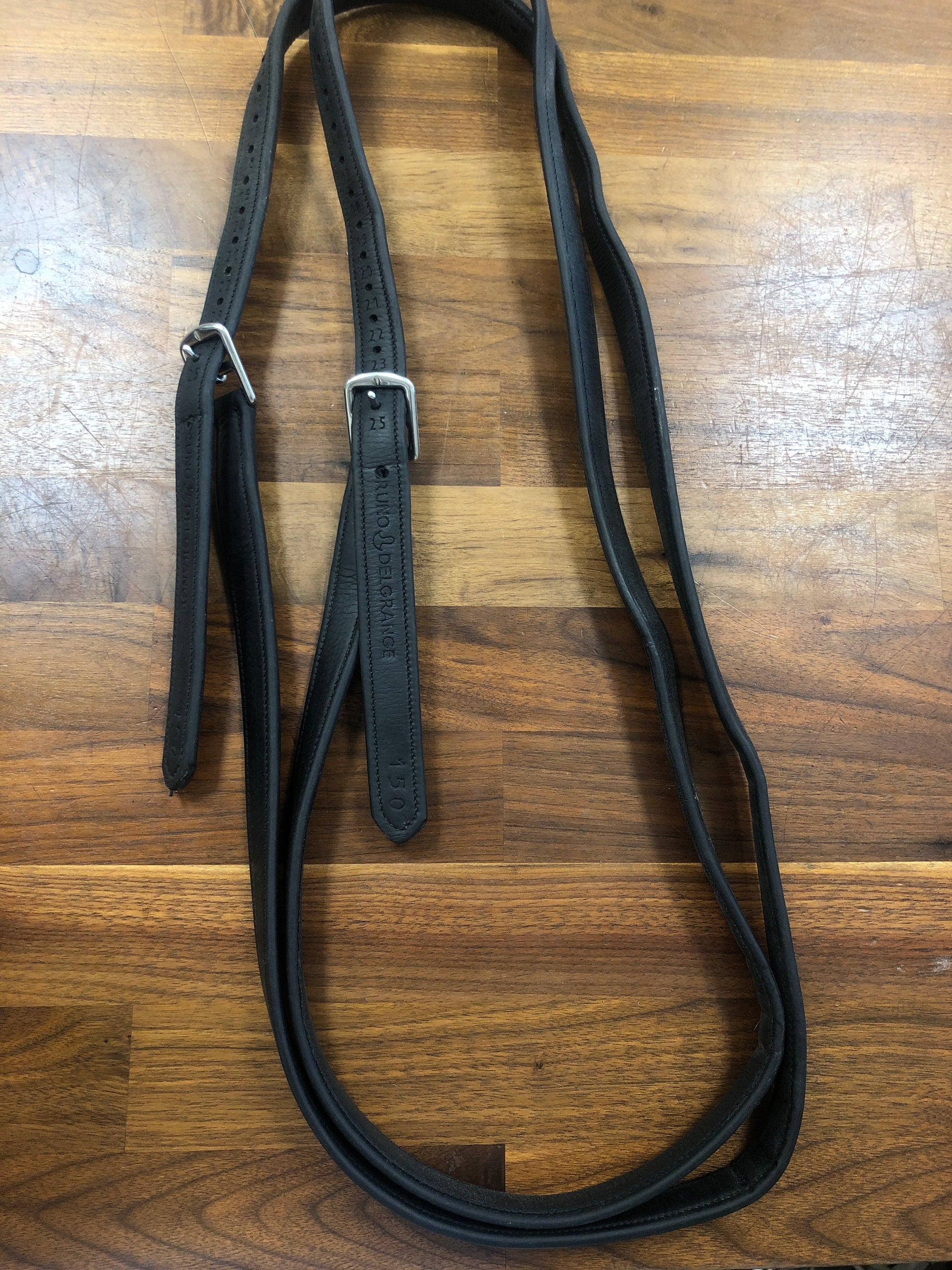 Fine Used Bruno Delgrange Stirrup Leathers, 150cm - Horse & Hound Tack Shop 