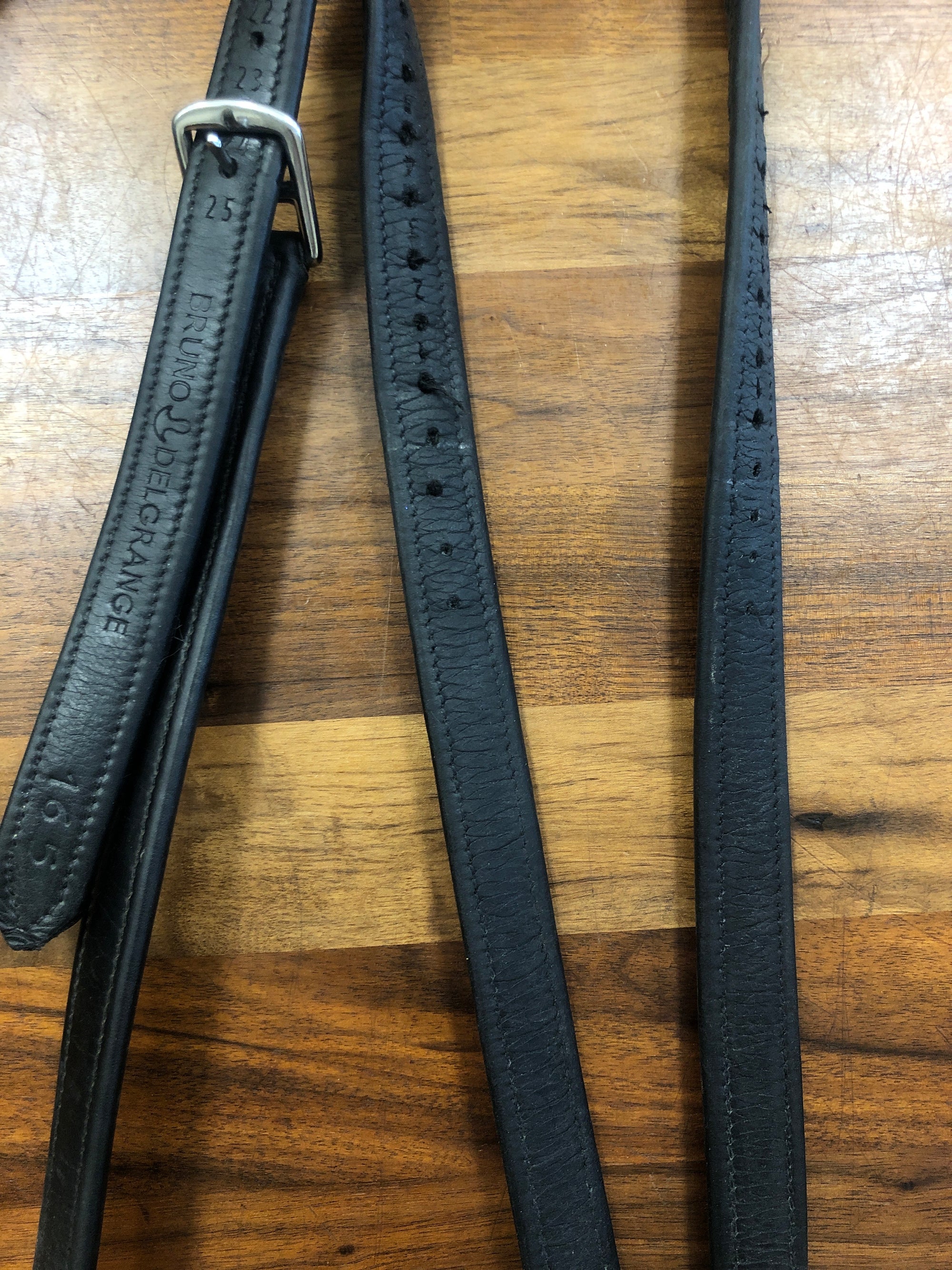 Fine Used Bruno Delgrange Stirrup Leathers, 165cm - Horse & Hound Tack Shop 