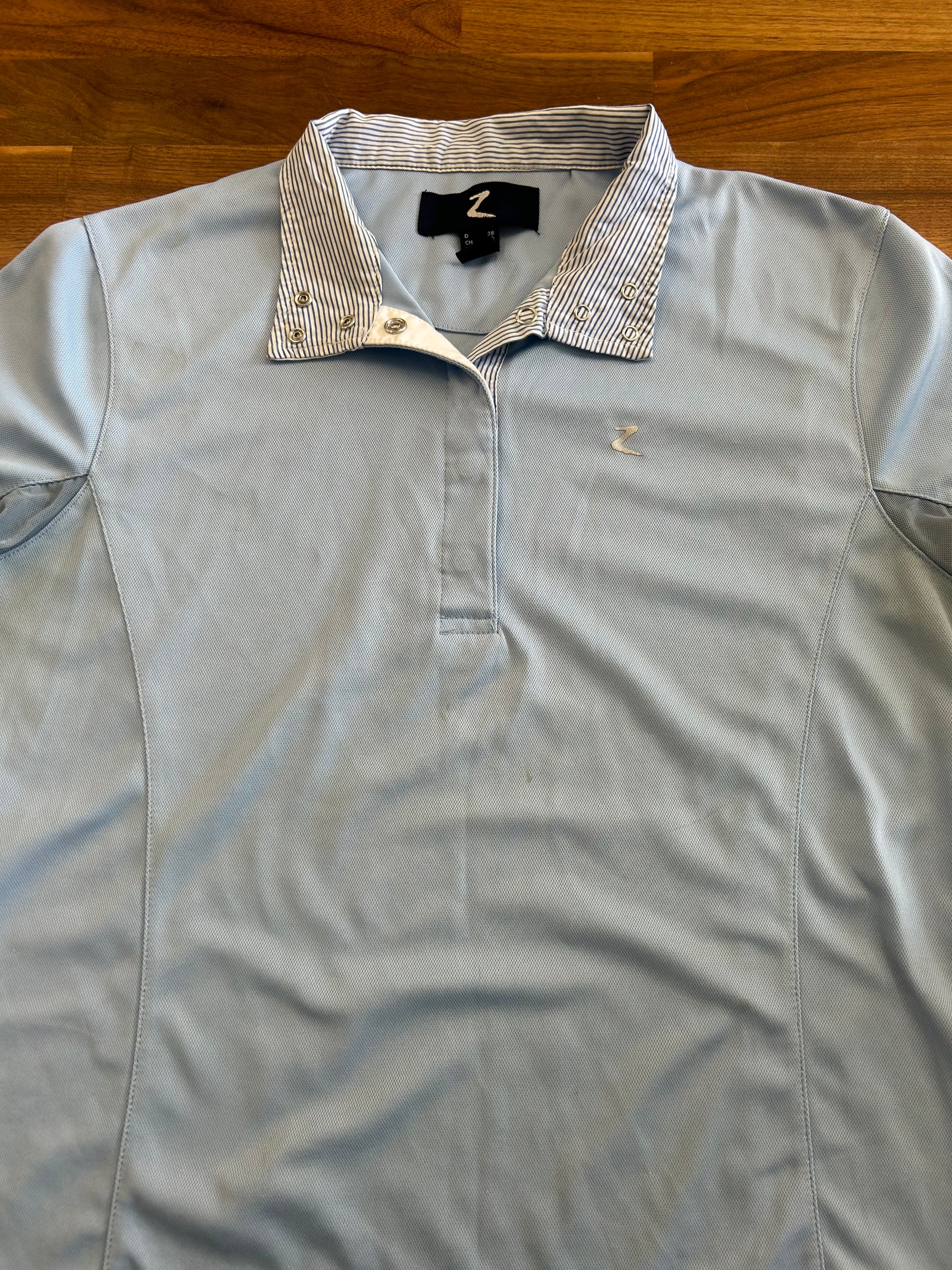 Horze Baby Blue Collard Shirt