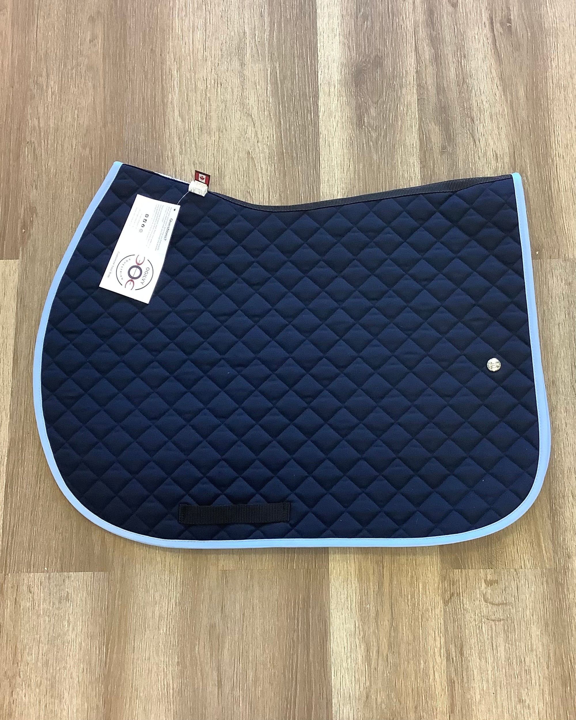Ogilvy Jumper Profile Pad (Navy/Baby Blue Binding) - Horse & Hound Tack Shop 