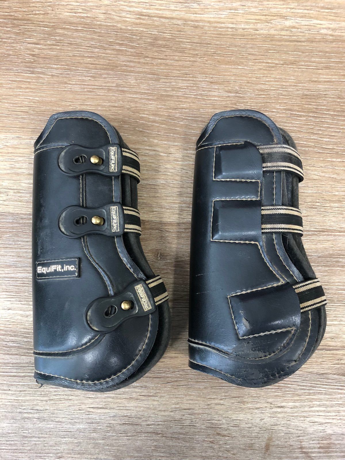 EquiFit Black Open Front Boots - L - Horse &amp; Hound Tack Shop 