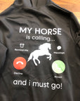 “My Horse is Calling” Zip Up Sweater - Medium
