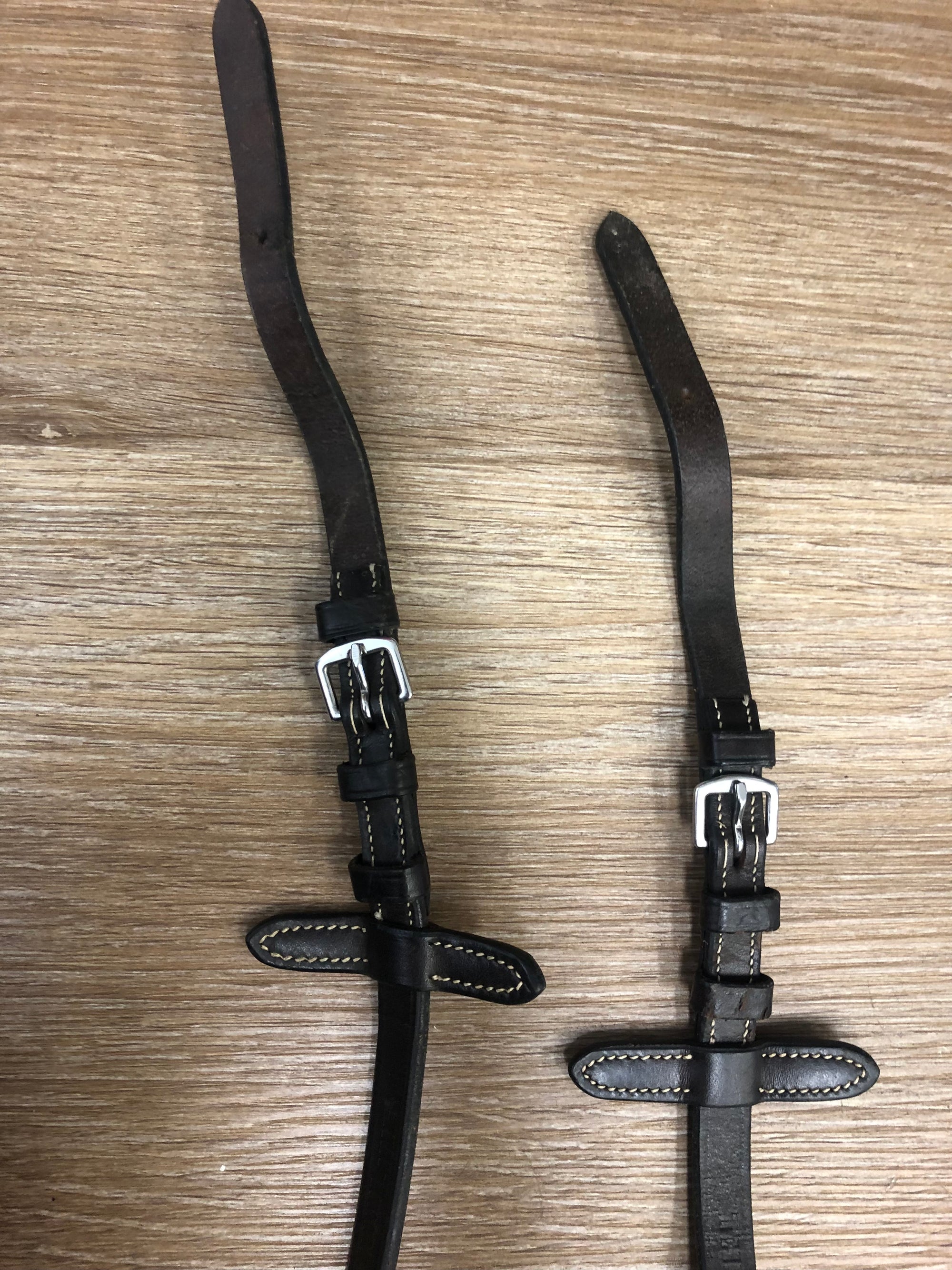 Brown Leather Thinline Reins - 54”