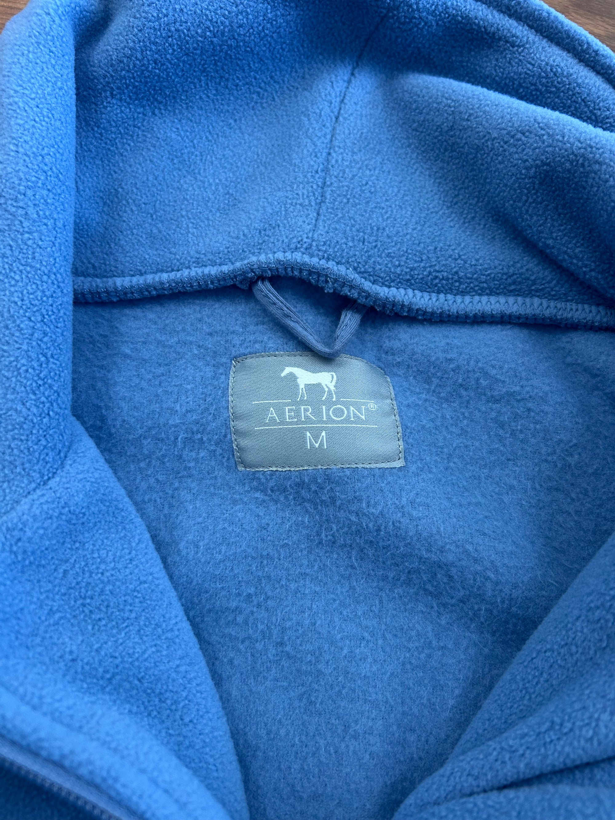 Aerion Ladies Sky Blue Polar Fleece Cowl Zip Up - M