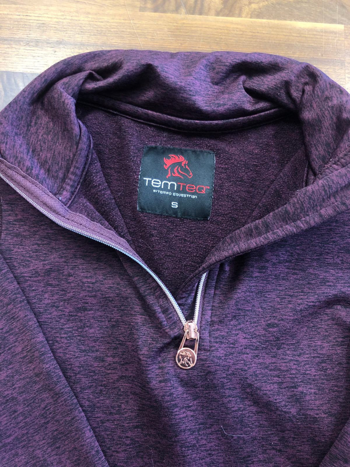 Kids Tempo Long Sleeve 1/4 Zip - Plum/Small