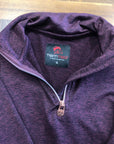 Kids Tempo Long Sleeve 1/4 Zip - Plum/Small