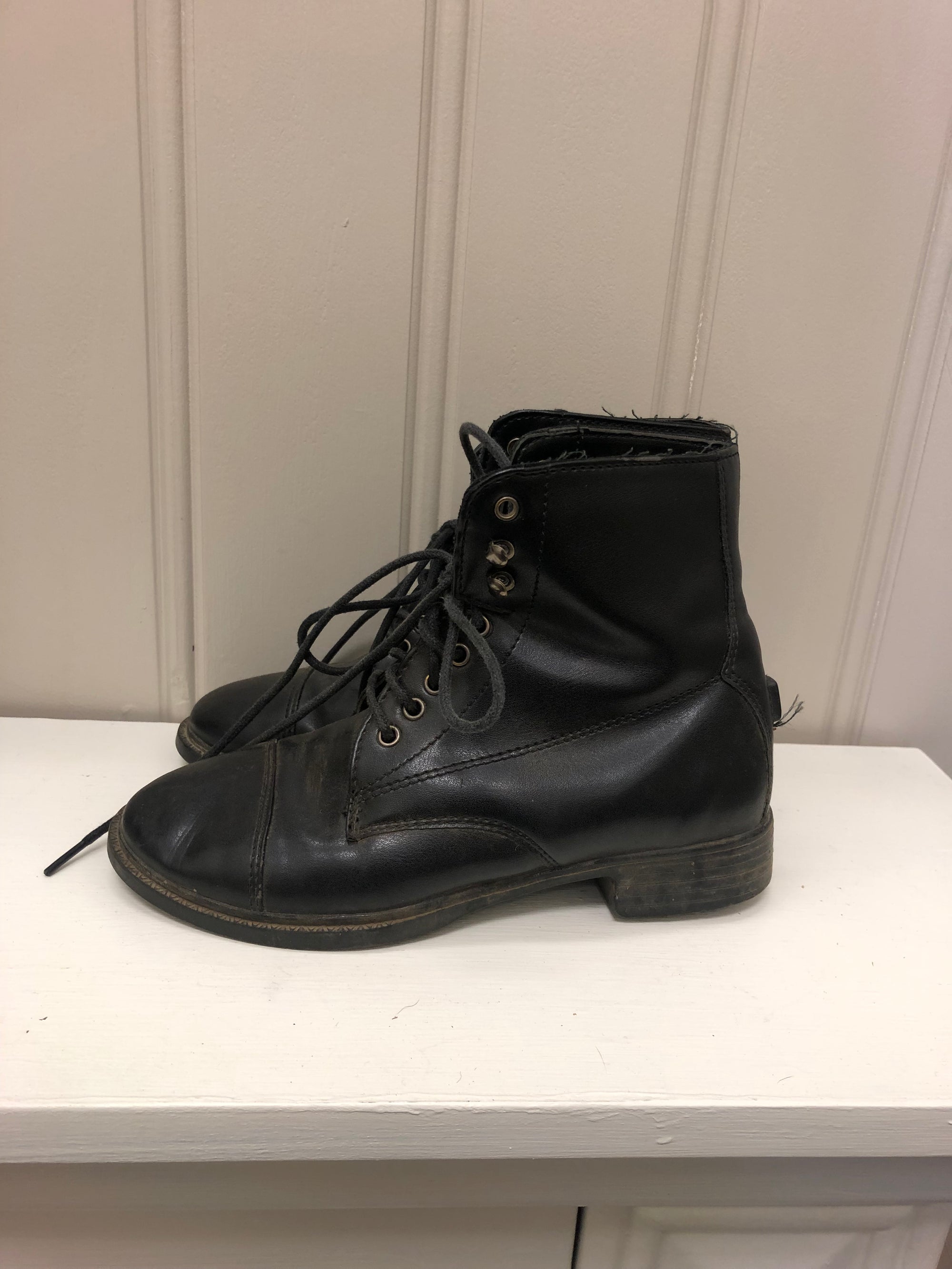 Kids Auken Lace Up Paddock Boots - 1