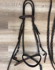 Brown Leather Bridle w/ Laced Reins