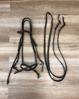 Brown Leather Bridle w/ Laced Reins