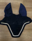 Talisman Bonnet Navy w/ White Gems - Horse & Hound Tack Shop 