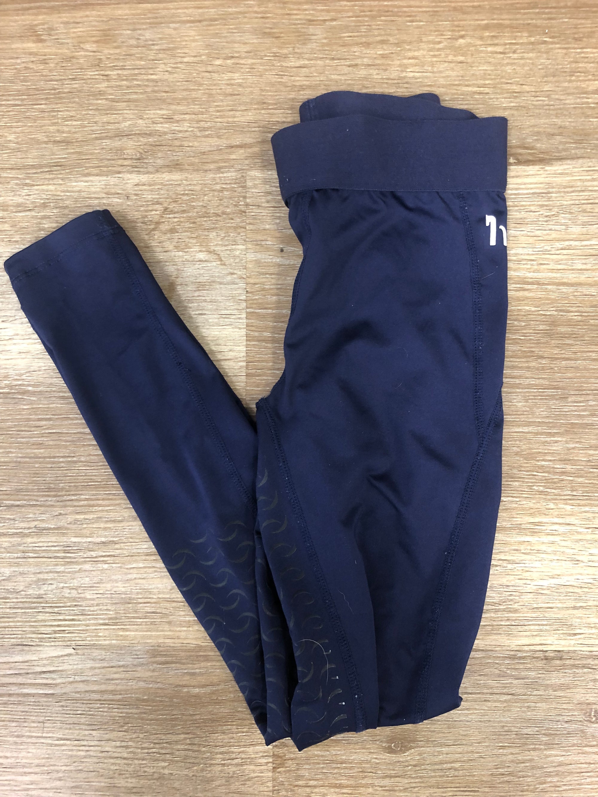 Kids Horze Navy FS Tights - JR S