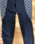 Kerrits Blue Patterned Tights - Kids L