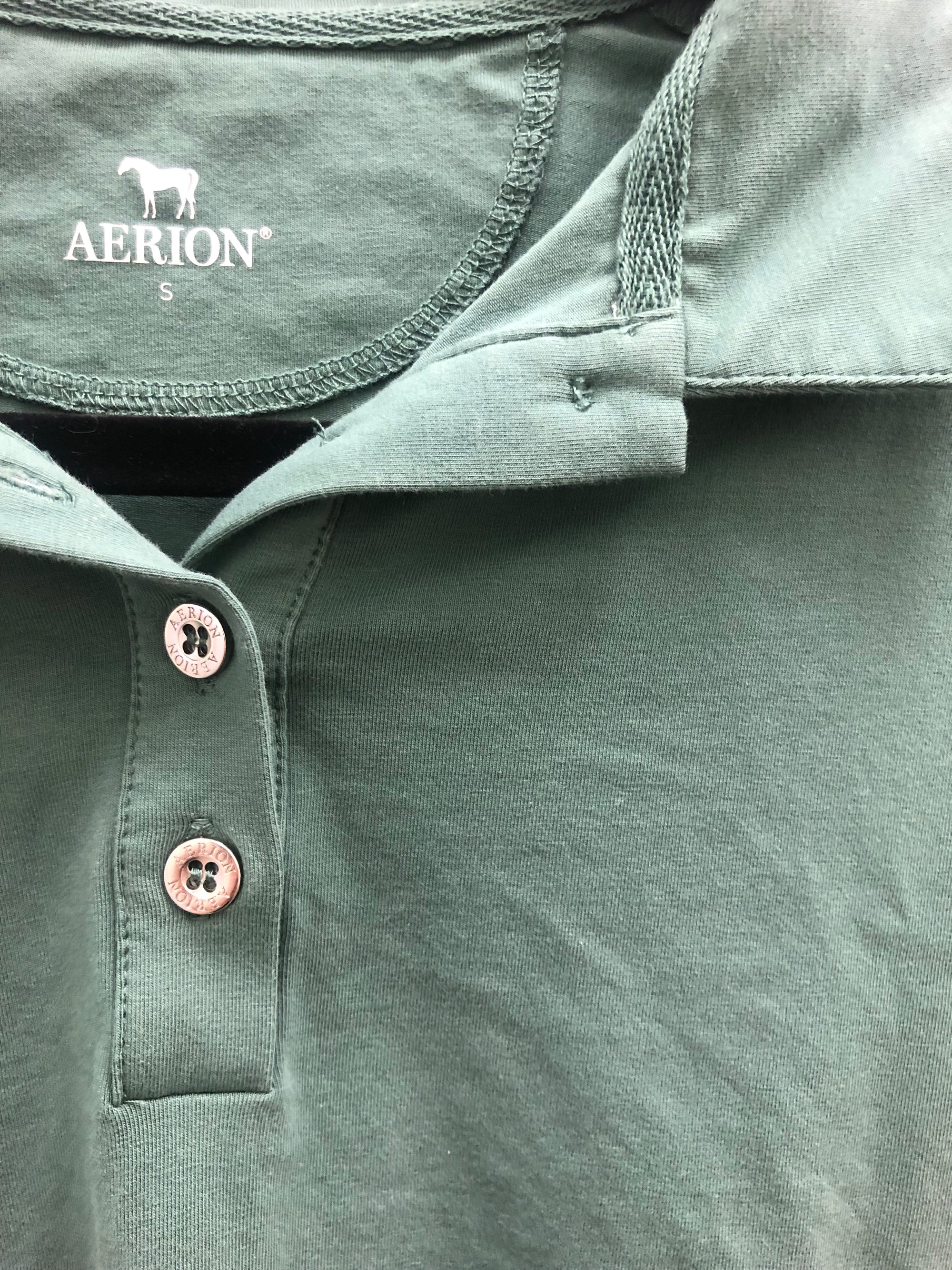 Aerion Moss Green Short Sleeve Polo - S