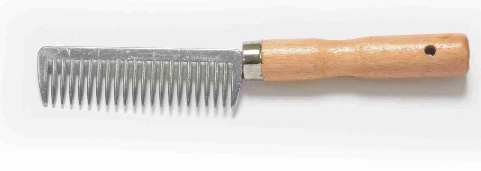 Shires Aluminum Wooden Handle Pulling Comb