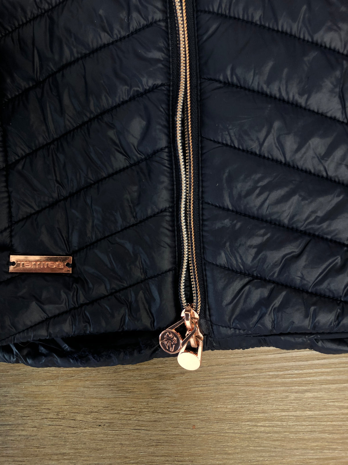 Temteq Kids Navy Puffer Jacket - L - Horse &amp; Hound Tack Shop 