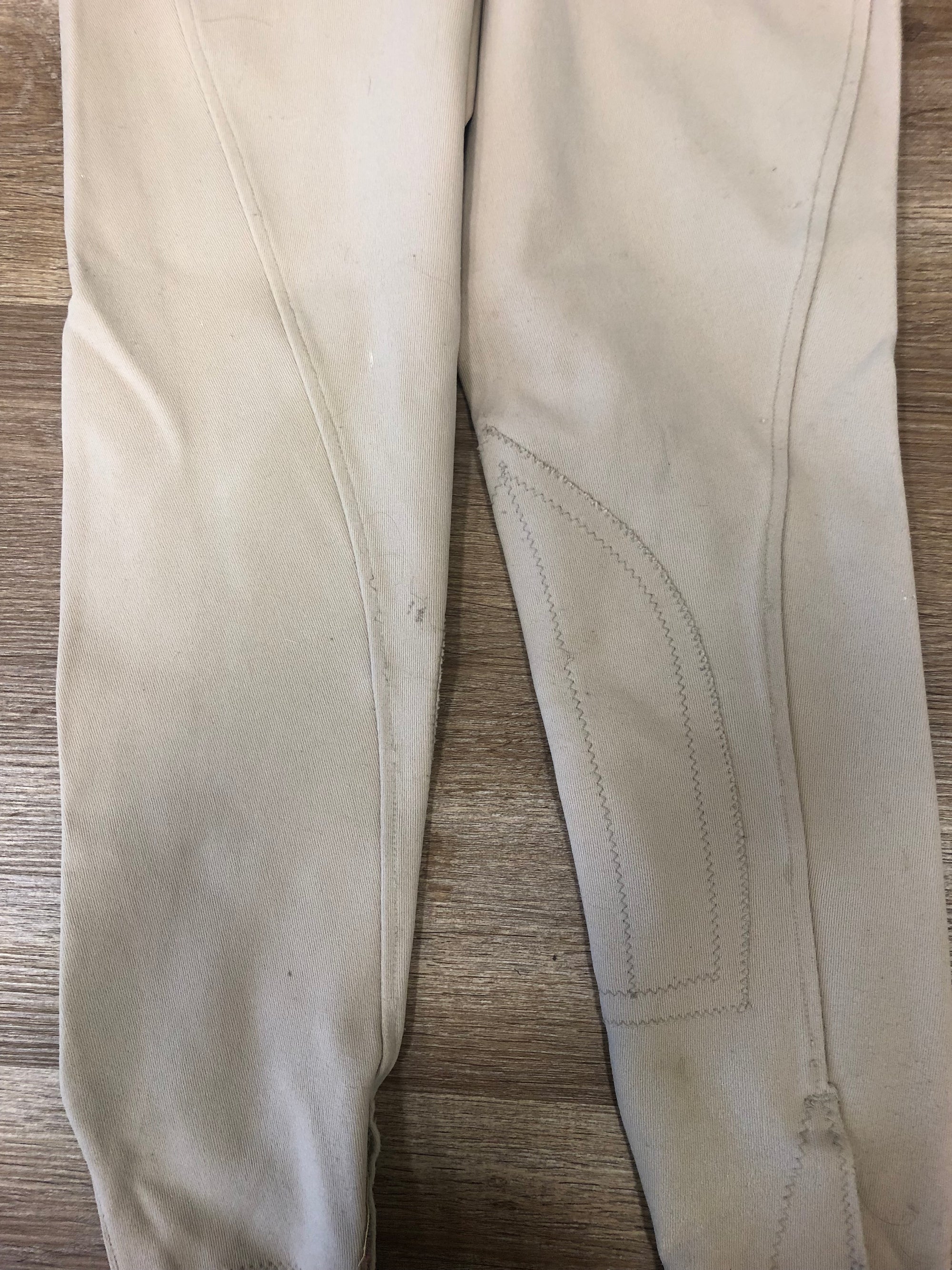 Kids Equestrian Apparel Tan KP Breech - 12/14