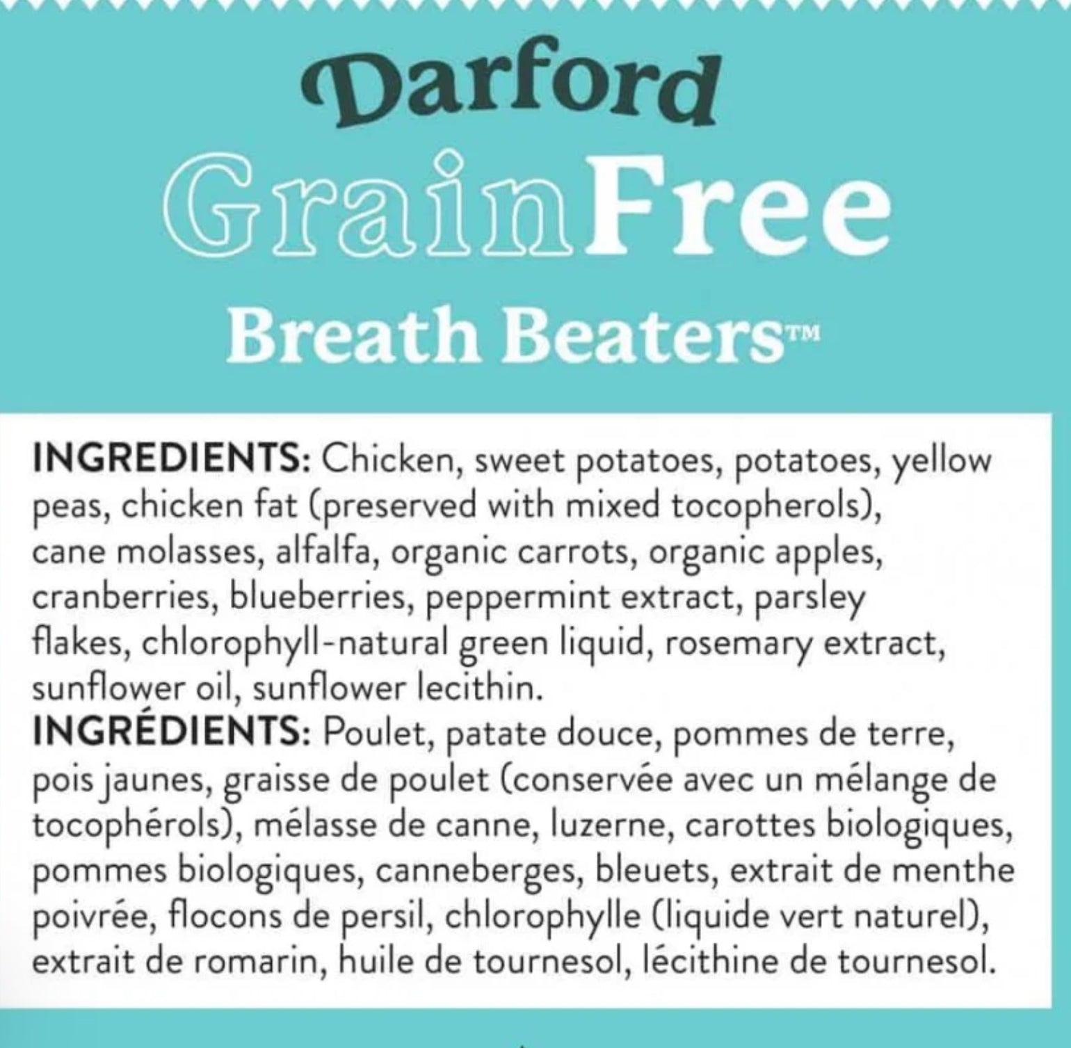 Darford Grain Free Oven Baked Treats - Breath Beaters - Horse & Hound Tack Shop 