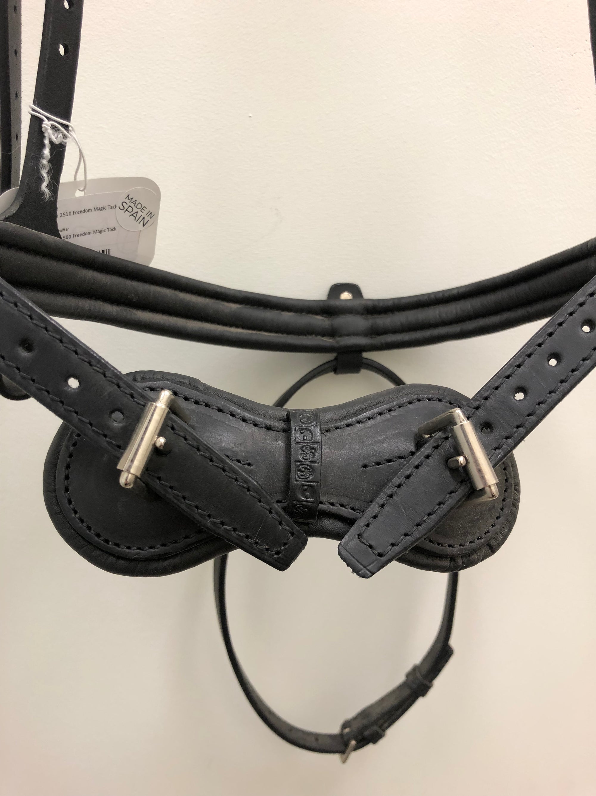NWT Stubben Freedom Magic Snaffle Bridle Black PS - w/ Combined Noseband WB size