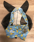 Weatherbeeta Blue/Bee Patterned Lycra Fly Mask - Cob