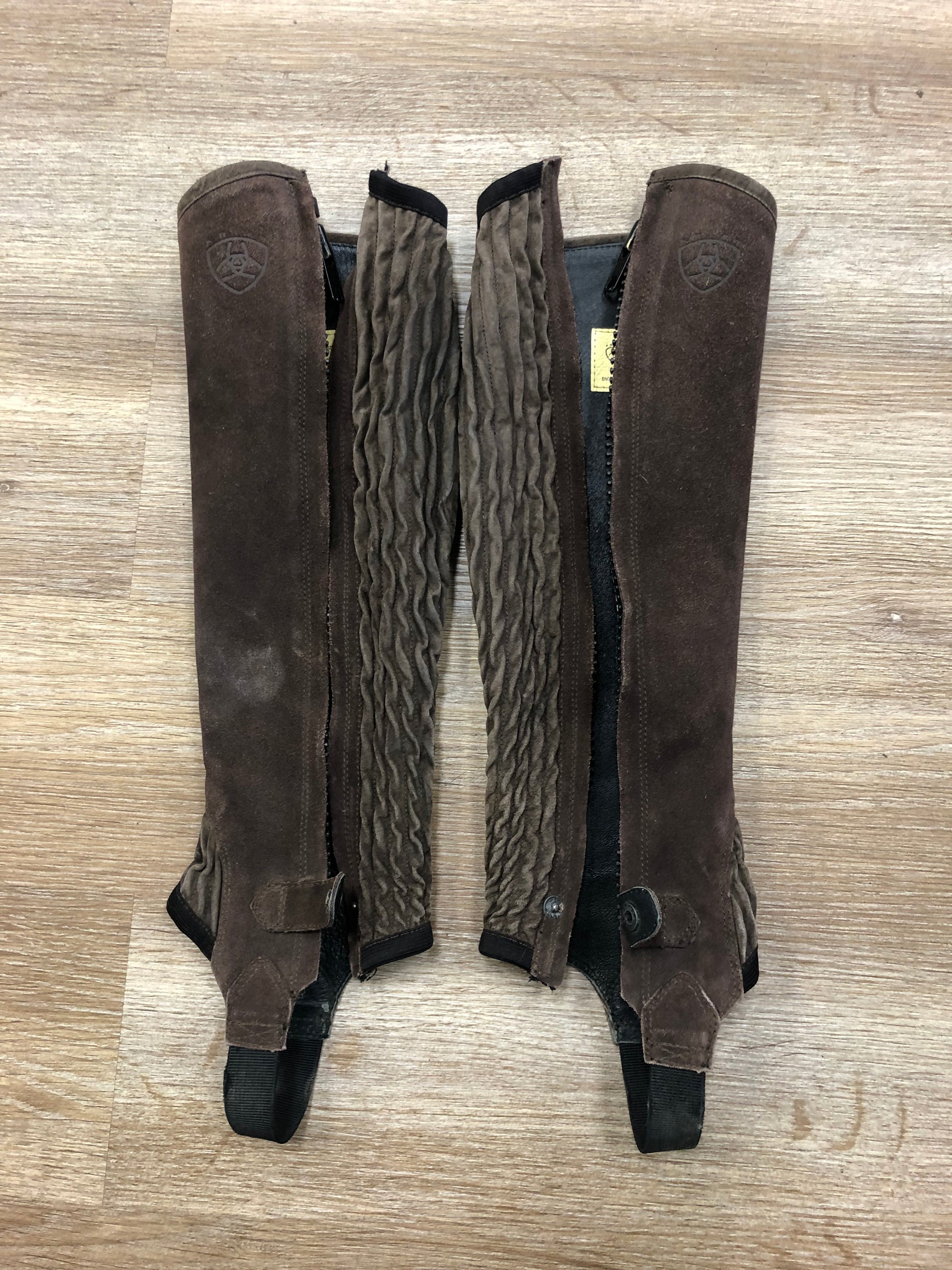 Ariat Brown All Around Leather Half Chaps - XS